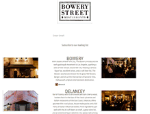 Tablet Screenshot of bowery-st.com